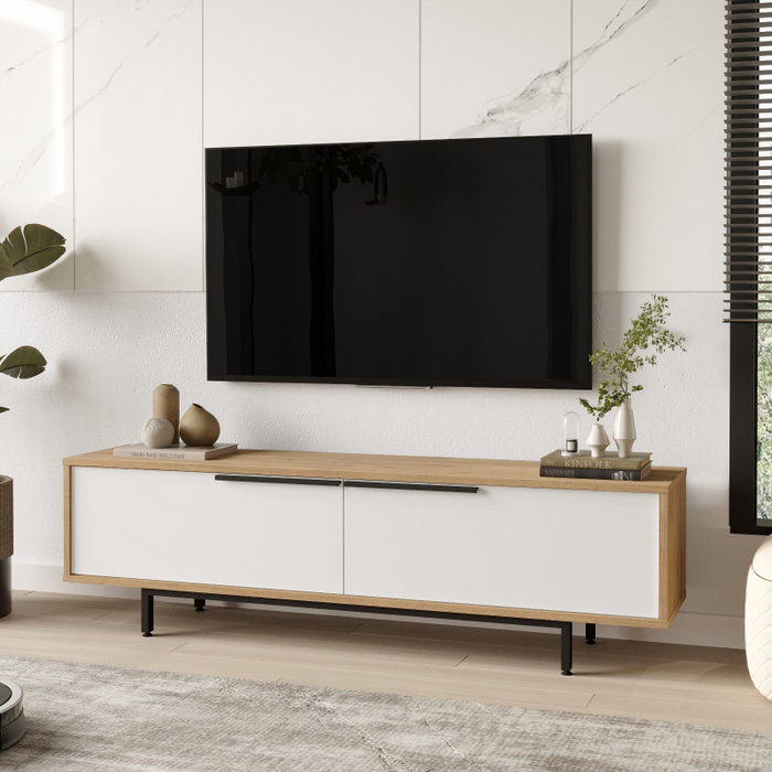 Hanah Home Soporte para TV ON1-SW Roble y Blanco